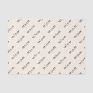 Bedrijf Logo Brand Custom Beige Business Tissuepapier