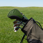 Bedrijf Logo Branded Green Black Golfheadcover (Insitu)