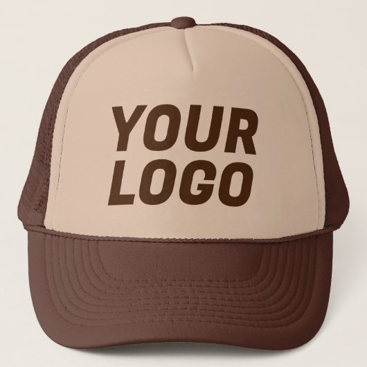 Bedrijf Logo Brown Trucker Pet (Voorkant)