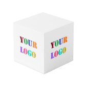 Bedrijf Logo Business Promotional Cube Voorbeeld Kubus (Achter hoekig)