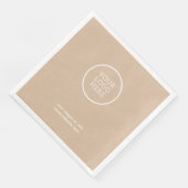 Bedrijf Logo Corporate Papieren servetten (Hoek)