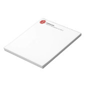 Bedrijf Logo CUSTOM 5,5 inch x 6 inch Notitieblok (Gedraaid)