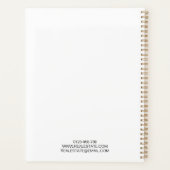 Bedrijf Logo Custom Black 2025 Planner (Achterkant)