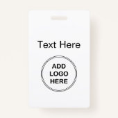 Bedrijf Logo Design Badge (Voorkant)