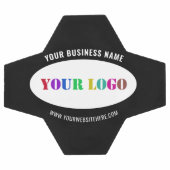 Bedrijf Logo en aangepaste tekst Voetbal Sjabloon (Enkel)