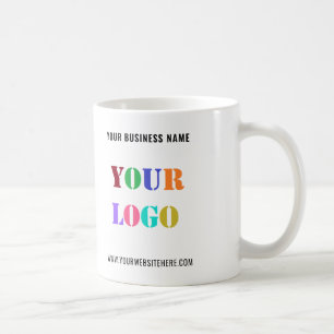 Bedrijf Logo en tekst Business Coffee Mok Sjabloon