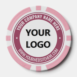 Bedrijf Logo en tekst Business Poker Chips Voorbee