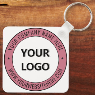 Bedrijf Logo en tekst Business Sleutelhanger Sjabl