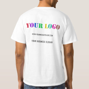 Bedrijf Logo en tekst Zakelijk T-shirt Sjabloon