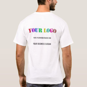 Bedrijf Logo en tekst Zakelijk T-shirt Sjabloon