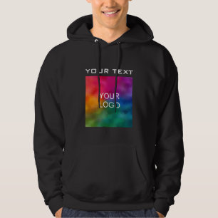 Bedrijf Logo Front Design Medewerker Mannen Basic Hoodie