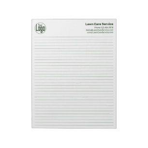 Bedrijf Logo Green Lines College Rule Notitieblok