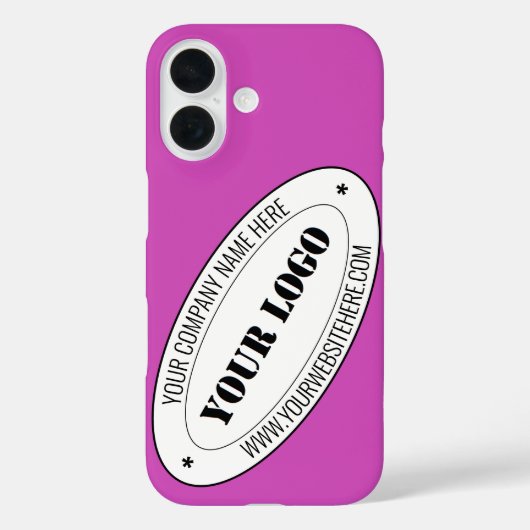 Bedrijf Logo iPhone Case Voorbeeld met aangepaste (Achterkant)
