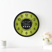 Bedrijf Logo Lemon Green Name Slogan Grote Klok (Huis)