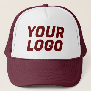 Bedrijf Logo  Maroon Trucker Pet