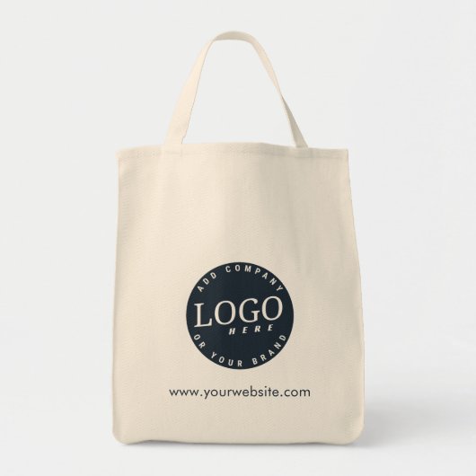 Bedrijf Logo met Business Website Medewerker Perso Tote Bag (Voorkant)