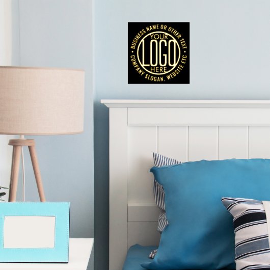 Bedrijf Logo Modern Elegant Business Promotional Folie Afdrukken (Insitu (Slaapkamer))