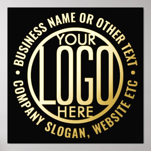 Bedrijf Logo Modern Elegant Business Promotional Folie Afdrukken (Voorkant)