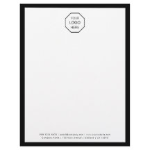 Bedrijf Logo | Modern minimalistisch briefpapier