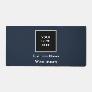 Bedrijf logo Navy Blue Minimalist Bureaumat