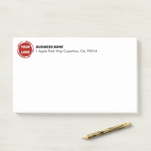 Bedrijf Logo Post-it® Notes (Op bureau)