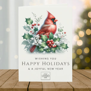 Bedrijf Logo Professional Elegant Custom Christmas Feestdagen Kaart