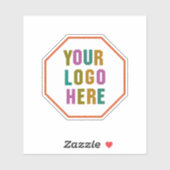 Bedrijf Logo | Professioneel merk van de waterfles Sticker (Vel)