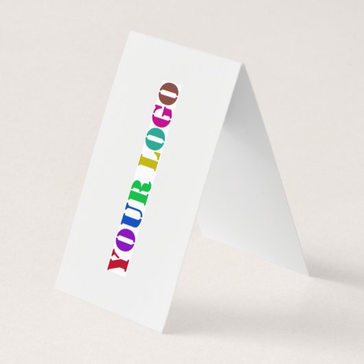 Bedrijf Logo Promotie Visitekaartje Voorbeeld (Achterkant)