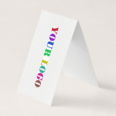 Bedrijf Logo Promotie Visitekaartje Voorbeeld (Voorkant)