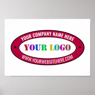 Bedrijf Logo Promotionele Business Poster Sjabloon