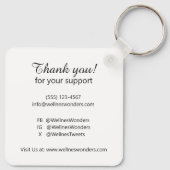 Bedrijf Logo QR Code Dubbelzijdig promotiegift Sleutelhanger (Achterkant)