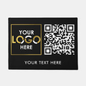 Bedrijf Logo QR Code Promotional Business Deurmat (Voorkant)