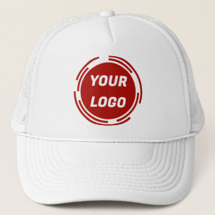 Bedrijf Logo  Rood en Wit Trucker Pet