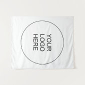 Bedrijf Logo Sjabloon Medium Wandkleed (Voorkant (horizontaal))