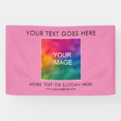 Bedrijf Logo Tekst hier Modern Elegant Spandoek (Horizontaal)