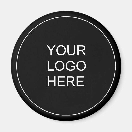  Bedrijf Logo Tekst Sjabloon Magneet (Voorkant)