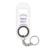 Bedrijf Logo Tekst Sleutelhanger Fles Opener Sjabl Mini Flessenopener (Achterkant)