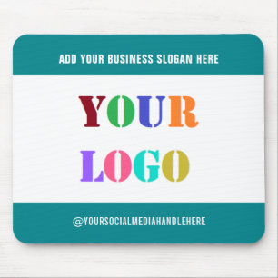 Bedrijf Logo Tekst Social Media Muismat Sjabloon