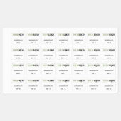 Bedrijf Logo Tekst Website of grootte Kleding Garm Labels (Vel)