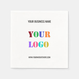 Bedrijf Logo Tekst Zakelijk Promotie Servetten