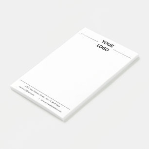 Bedrijf Logo Tekst Zakelijke Post-it® notes Sjablo