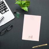 Bedrijf logo van blindroze monogram post-it® notes