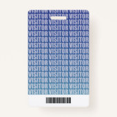 Bedrijf Logo Visitor Pass ID Badge (Achterkant)