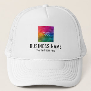 Bedrijf Logo & Vrouwen White Baseball Trucker Pet