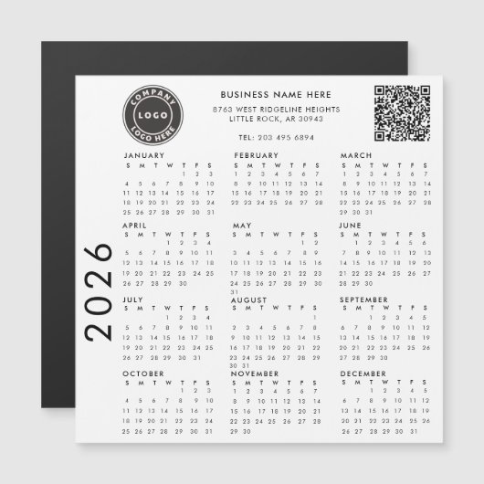 Bedrijf Logo Werknemers 2024 Kalender (Voorkant / Achterkant)