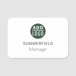 Bedrijf Logo Zakelijke medewerkers Naamplaatje