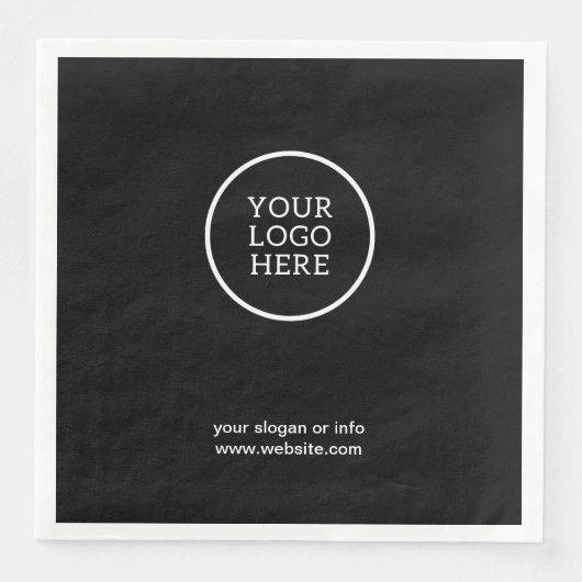 Bedrijf Logo | Zakelijke papieren servetten (Voorkant)