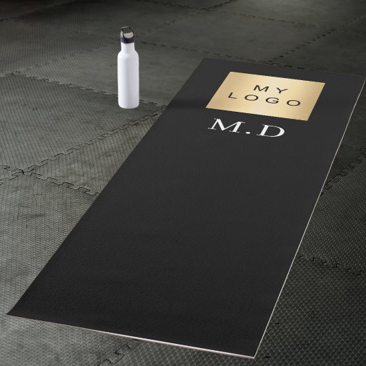 Bedrijf logo zwart monogram business studio yogamat