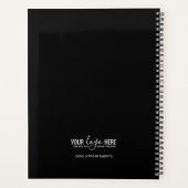Bedrijf Logo Zwart Wit Monogram 2024 Planner (Achterkant)