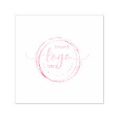 bedrijf of bedrijf Logo alleen rood Zelfinktende Stempel (Design)